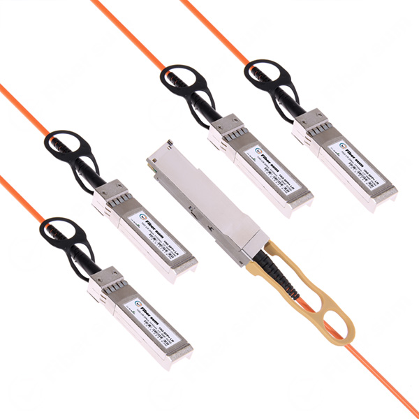 Generic QSFP-4SFP-AOC50CM Compatible 40G AOC QSFP+ to 4xSFP+ Active 50CM (1.6ft) 850nm Active Optical Cables